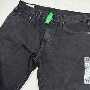GAP Slim Fit Gapflex Black Jeans Mens Size 33 Waist 32 Inseam New With Tags